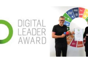 Our certificate of the Digital Leader Award